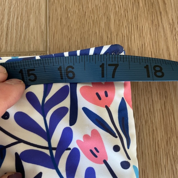 Floral Print Scalloped‎ Bikini Bottom, L - Picture 4 of 6